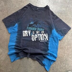 Jurassic Park Universal Studios Graphic Tee Dry Is Not An Option Vintage